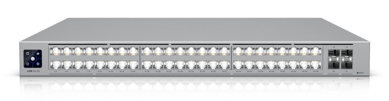 Ubiquiti UniFi USW Pro XG 48, 16x2.5GbE, 32x10GbE, 4x25GbE SFP28, Layer3, Etherlighting, bild 2