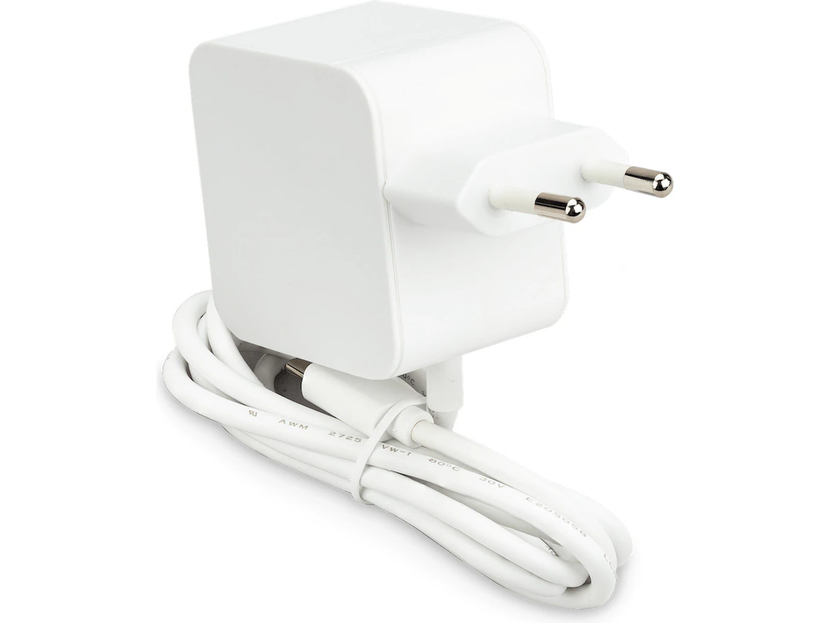 Raspberry Pi 5 USB-C strömadapter, vit