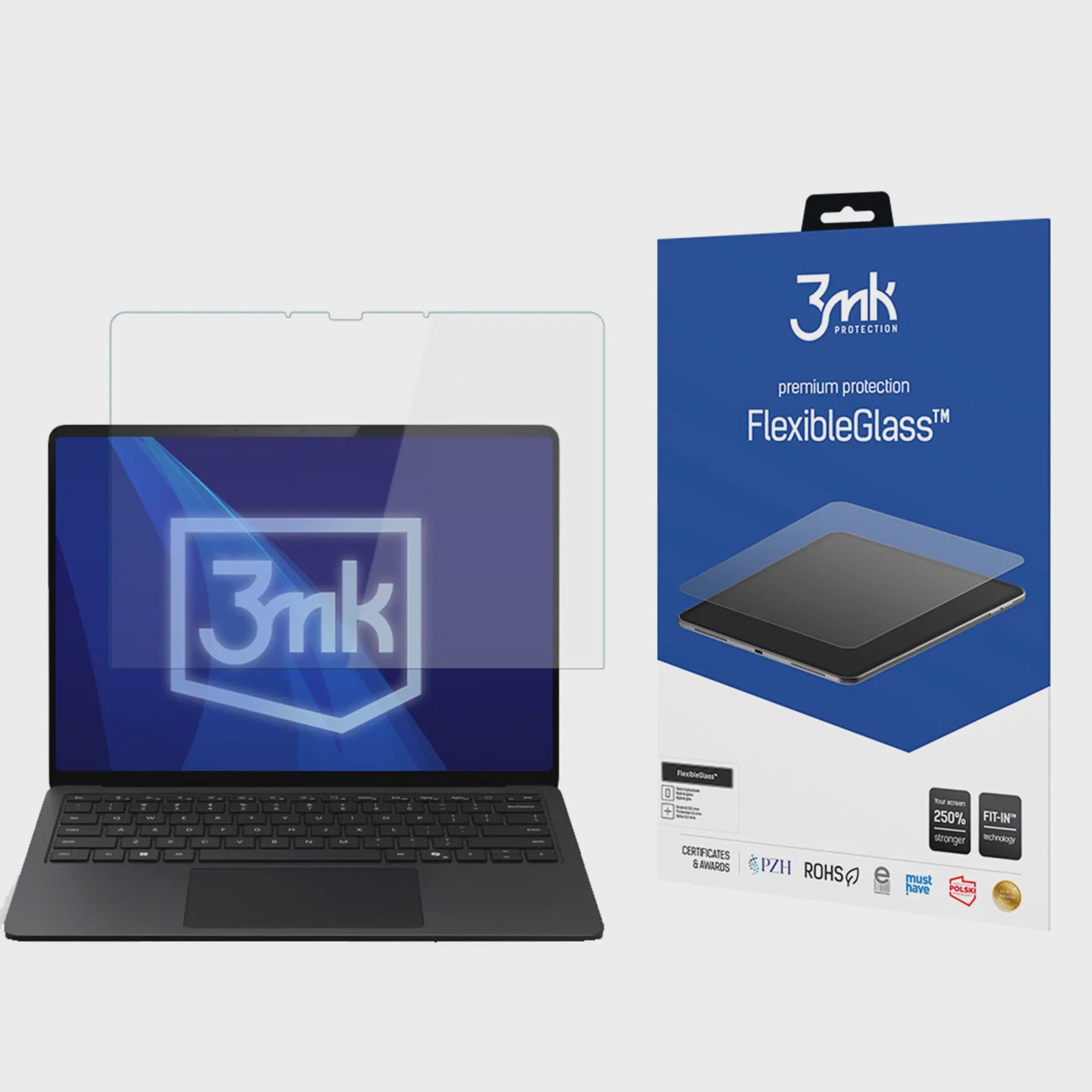 3mk FlexibleGlass Hybrid-skärmskydd för Microsoft Surface Laptop Copilot+ 13"