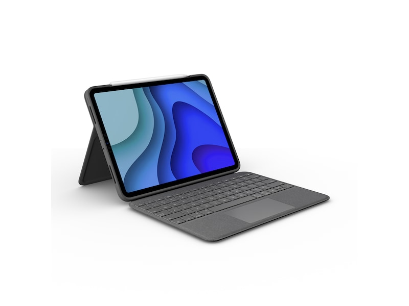 Logitech Folio Touch iPad Air (4:E Gen) tangentbordsfodral, grå, bild 3