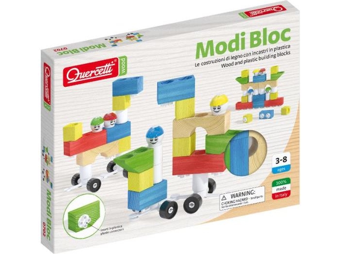 Quercetti träklossar Modi Block 30 el (040-0702)