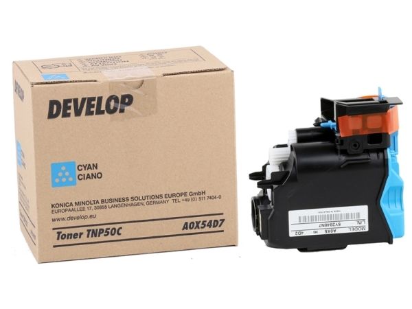 Develop A0X54D7, 5000 sidor, Cyan, 1 styck