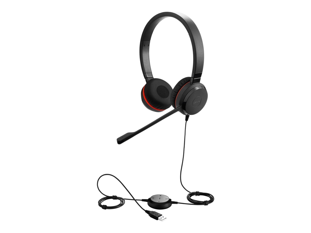 Jabra Evolve 30 II UC stereo headset, svart, bild 2