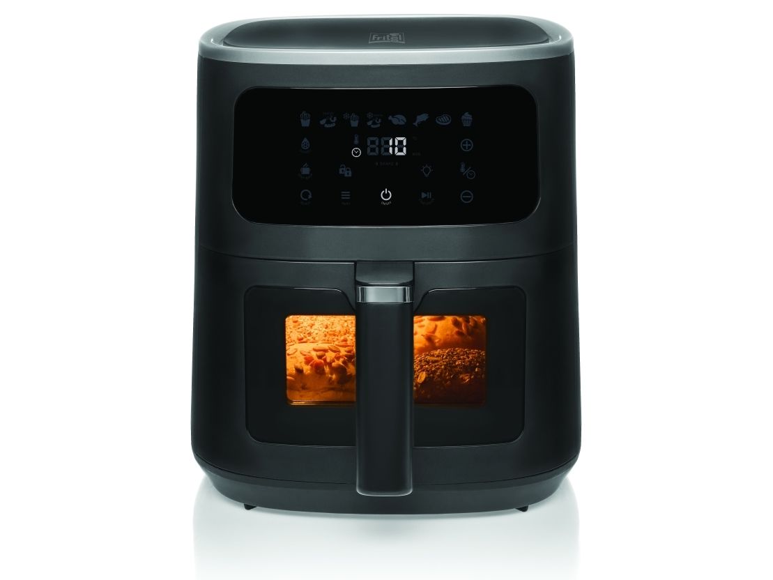 Fritel SnackTastic ST 7720, Varmluftsfritös, 8 l, 1,8 kg, 40 ° C, 200 ° C, 8 personer