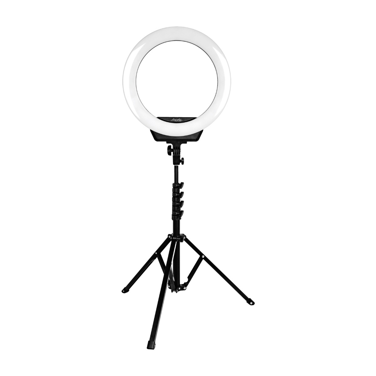 Dacota Platinum 16" ringlampa med stativ, svart