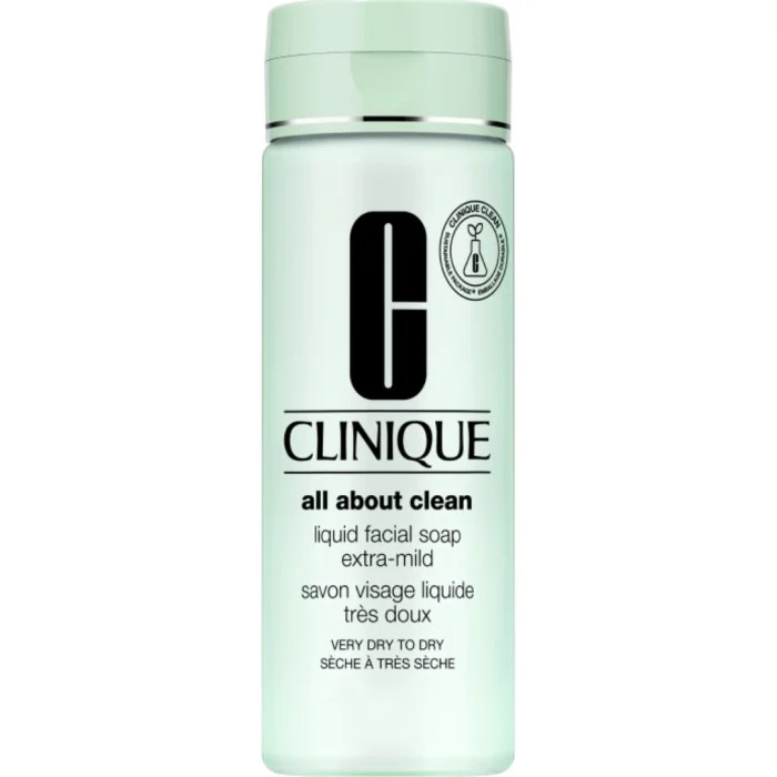 Clinique All About Clean Liquid Facial Soap Extra-Mild Very Dry To Dry Skin 200 ml