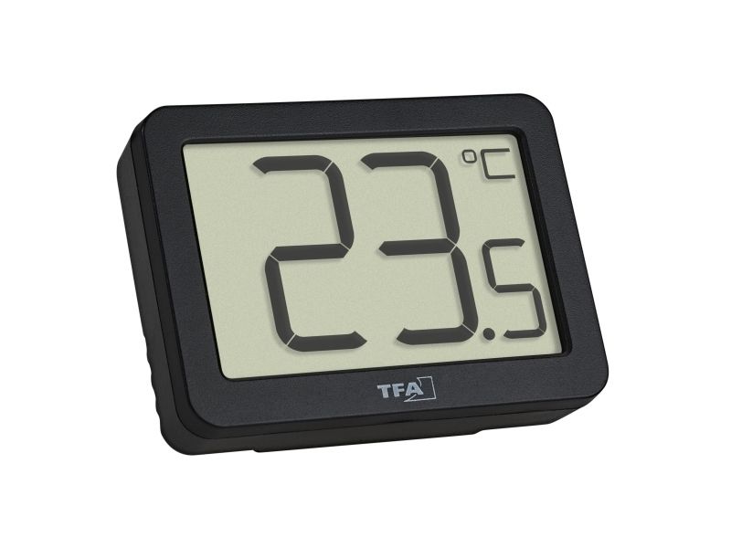 TFA-Dostmann 30.1065.01, Elektronisk väderstation, inomhus, °C, -10 - 60 ° C, Digital, Svart