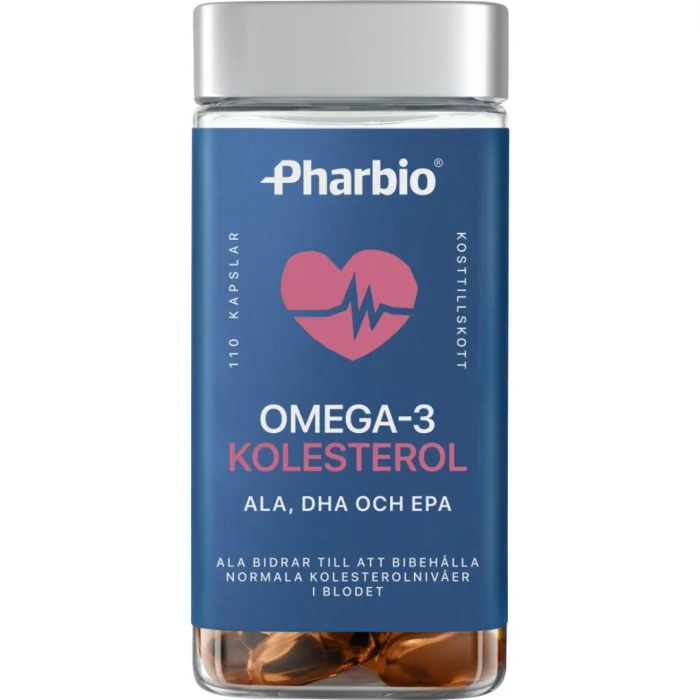 Pharbio Omega-3 kolesterol, 110 st