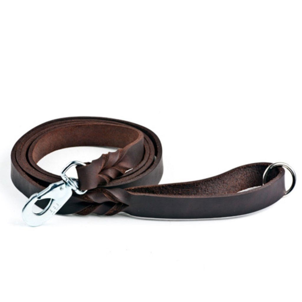 Feel Leather Braid Läderkoppel Brun 15 mm x 180 cm