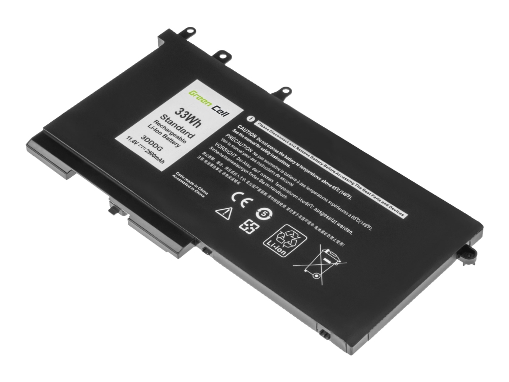 Green Cell - Batteri för bärbar dator (likvärdigt med: Dell 3DDDG, Dell 93FTF) - litiumpolymer - 2900 mAh - svart - för Dell Latitude 5280, 5480, 5580