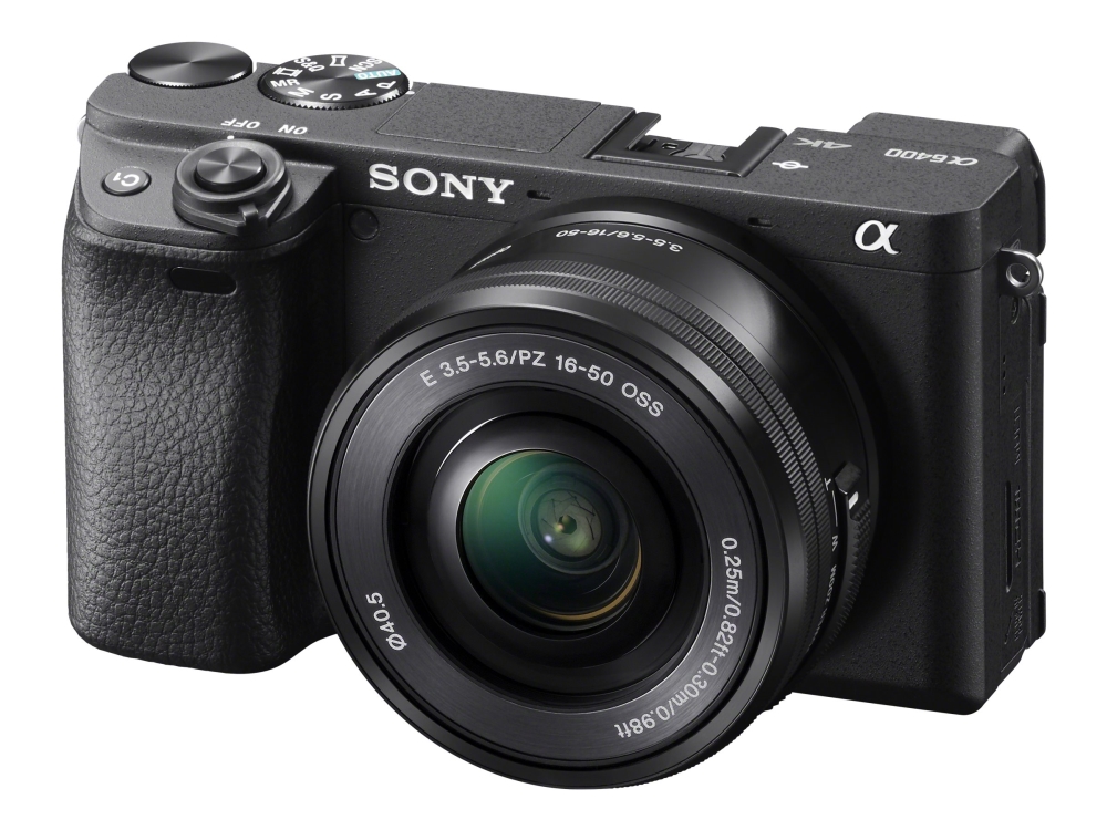 Sony a6400 ILCE-6400L - Digitalkamera - spegellöst - 24.2 MP - APS-C - 4 K / 30 fps - 3x optisk zoom 16-50 mm lins - Wi-Fi, NFC, Bluetooth - svart