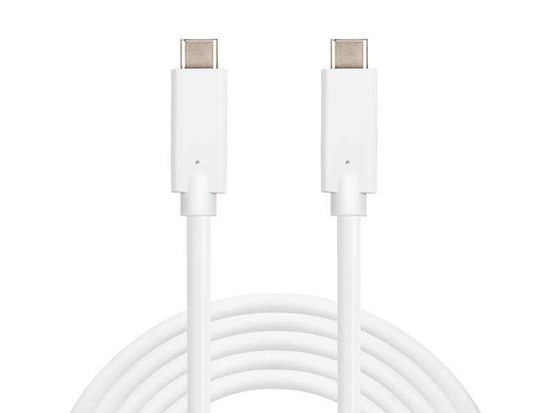 USB-C laddningskabel Sandberg, 60W, 2 meter - Vit