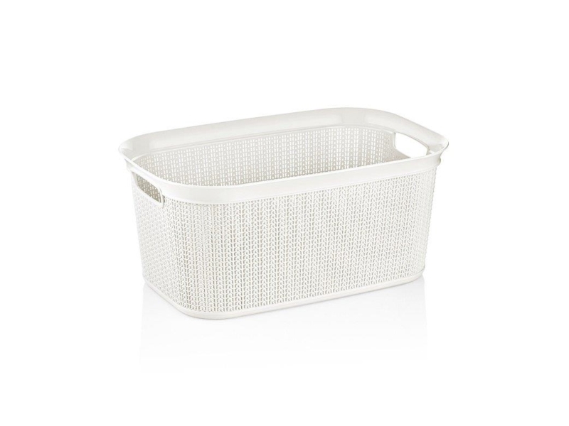 Curver tvättkorg LAUNDRY BASKET 38L KNIT M-080 WHITE