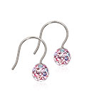 Blomdahl Natural Titanium Mini Pendant Crystal Ball 6 mm