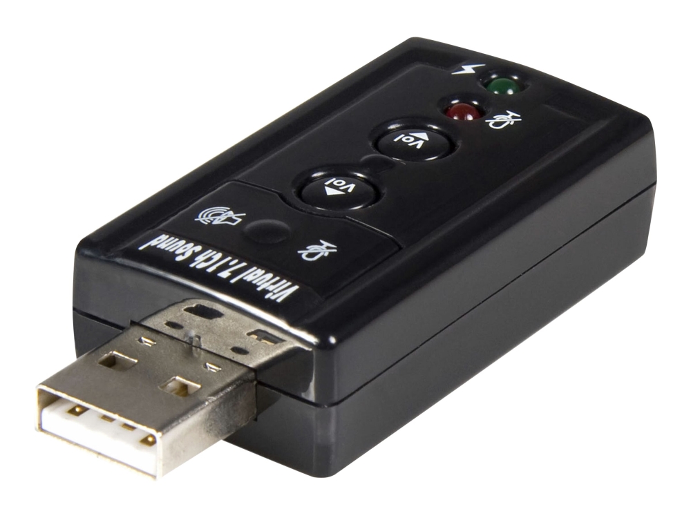 StarTech.com Virtual 7.1 USB Stereo Audio Adapter External Sound Card - Sound card - stereo - USB 2.0 - ICUSBAUDIO7 - Ljudkort - stereo - USB 2.0 - för P/N: MU15MMS, MU6MMS
