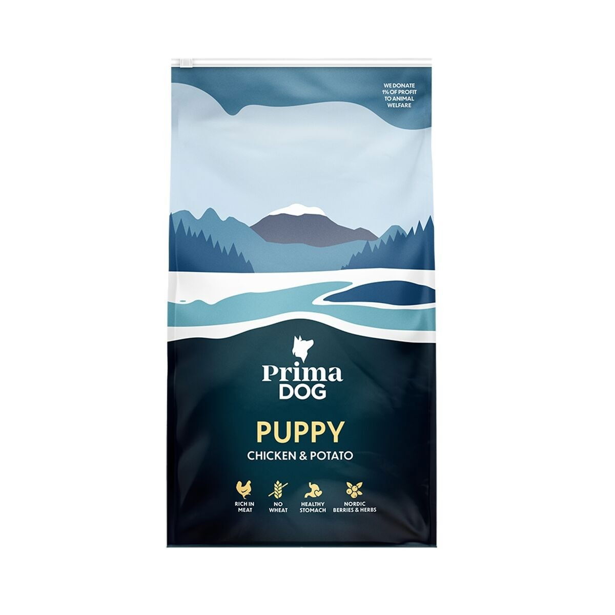 PrimaDog Puppy All Breed Chicken & Potato Torrfoder till Valp 3kg