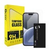 Skärmskydd härdat glas till iPhone 16 Plus, inkl. montering