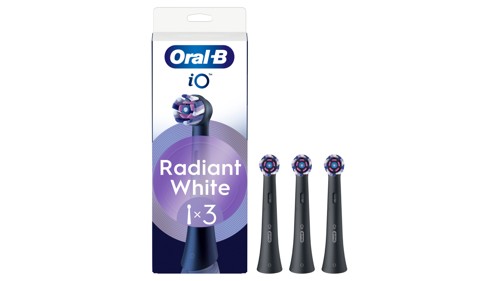Oral-B iO Radiant White borsthuvuden 3 st, svart, bild 4