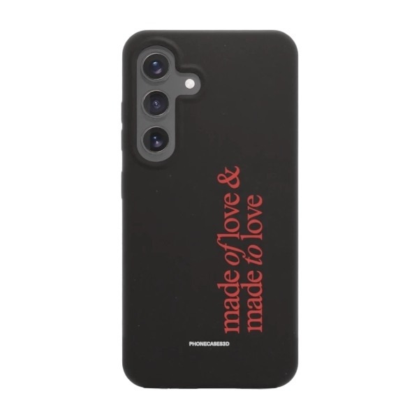 Phonecases3D Samsung Galaxy S25 Martine Halvorsen skal tillverkat med Fibriva™, svart