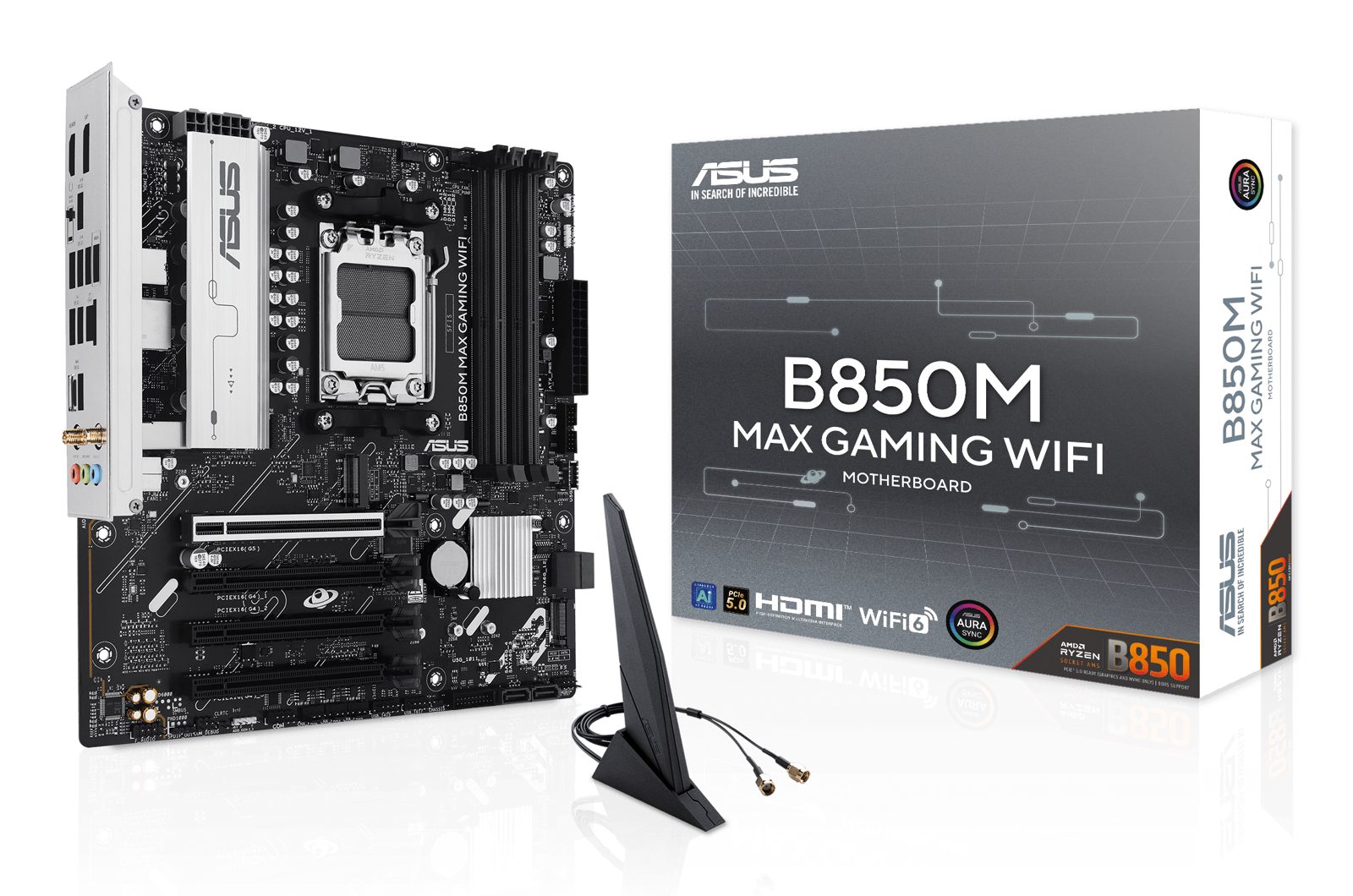ASUS B850M MAX Gaming Wi-Fi moderkort, bild 5