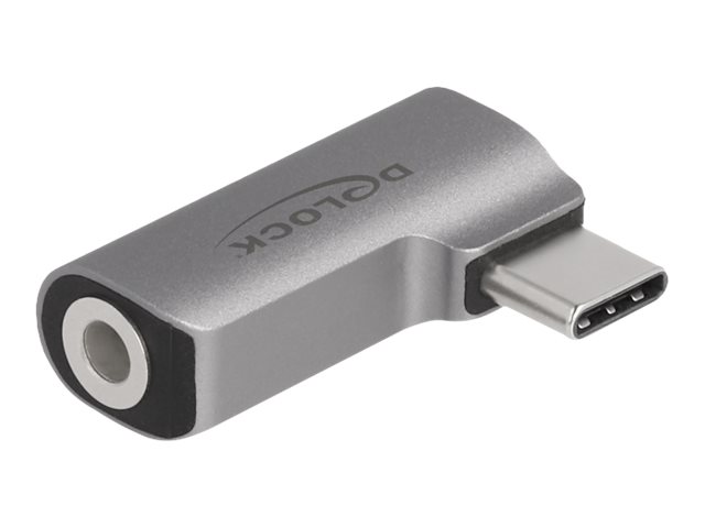 Delock - Audio-adapter - USB-C hane till 3,5 mm ljuduttag hona - grå