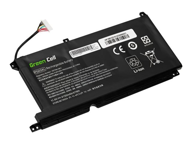 Green Cell - Batteri för bärbar dator (likvärdigt med: HP PG03XL, HP L48495-005) - litiumpolymer - 3-cells - 4150 mAh