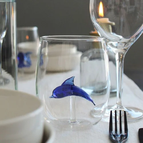 Winkee - Drinking Glasses - Handmade Dolphin, bild 4