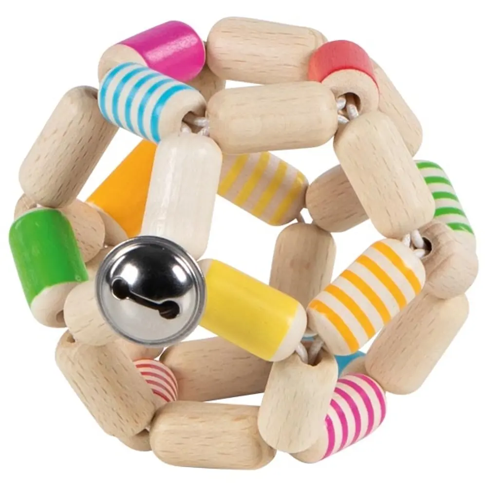 Goki Elastisk Boll m. Skallra & Bjällra