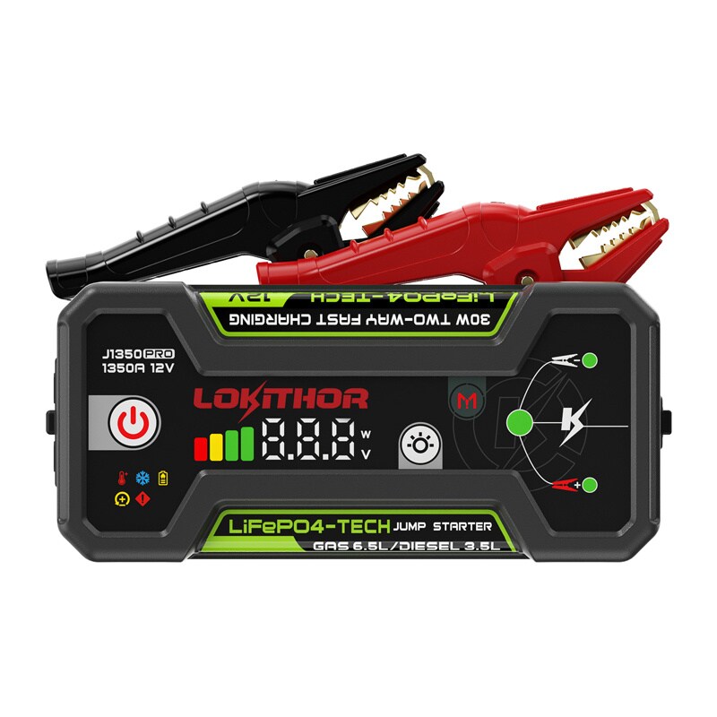 LOKITHOR J1350 Pro 25,6 Wh startbooster, bild 2