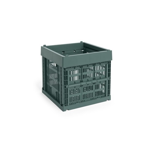 HAY - Colour Crate Cube Förvaringslåda (Mörkgrön)