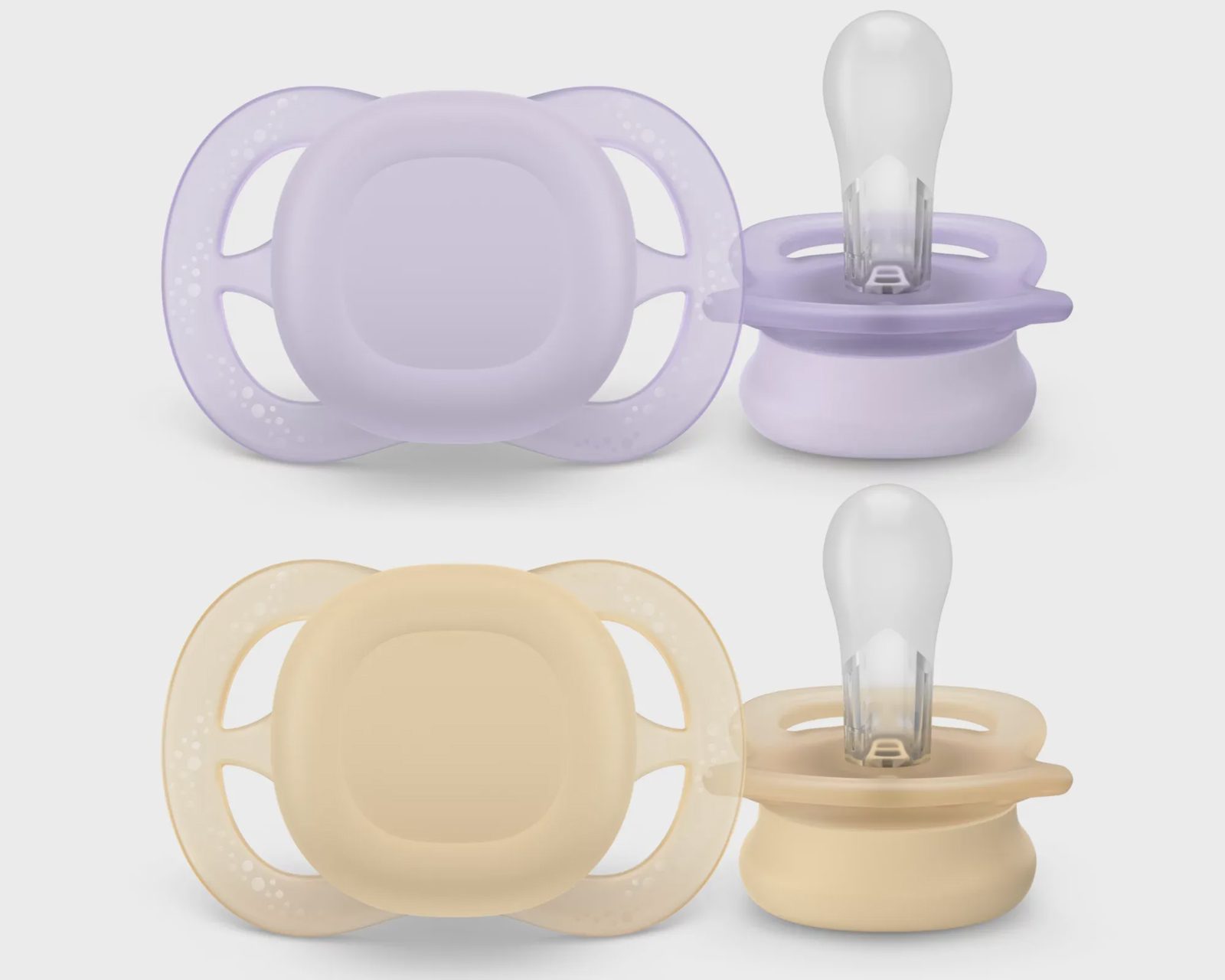 Philips Avent Ultra Start Napp 0–2 mån - ljusrosa/ljusgul, bild 5