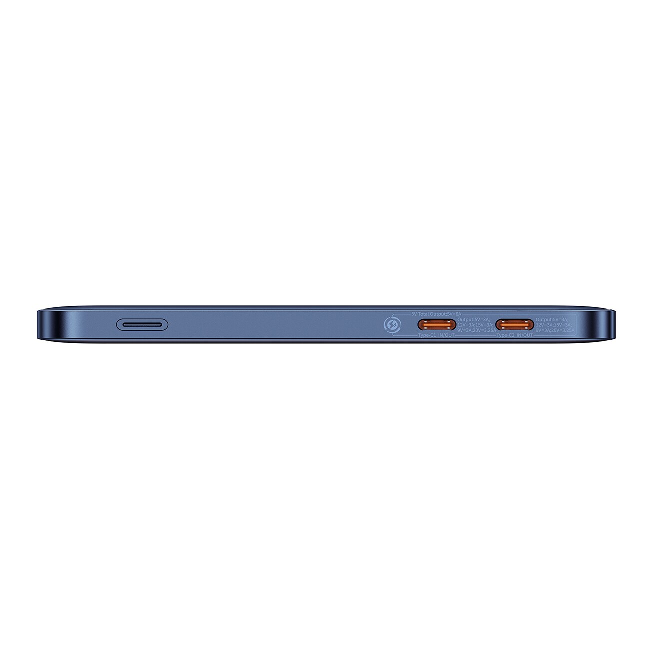 Baseus Blade2 12 000 mAh 65 W powerbank m/digital display (USB-C–USB-C 100 W 50 cm kabel) – blå, bild 3