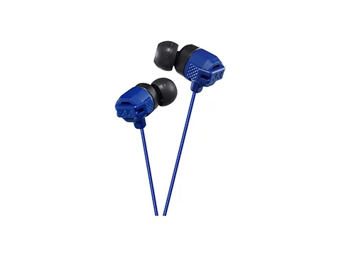 JVC HA-FX102 - Hörlurar - inuti örat - kabelansluten - 3,5 mm kontakt - blå