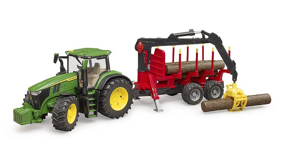 Bruder John Deere 7R 350 skogssläp + 4 stammar