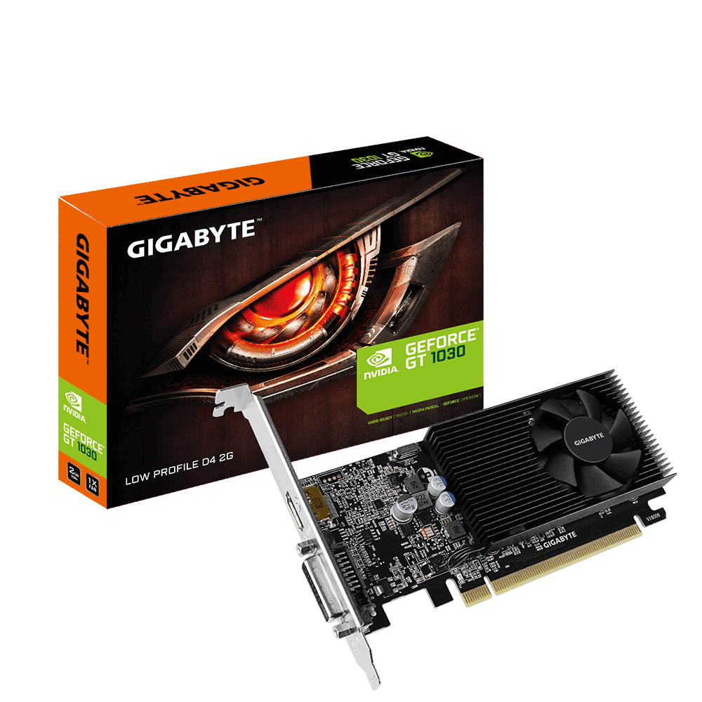 Gigabyte GeForce GT1030 D4 2 GB GDDR4, DVI/HDMI, Low Profile, bild 4