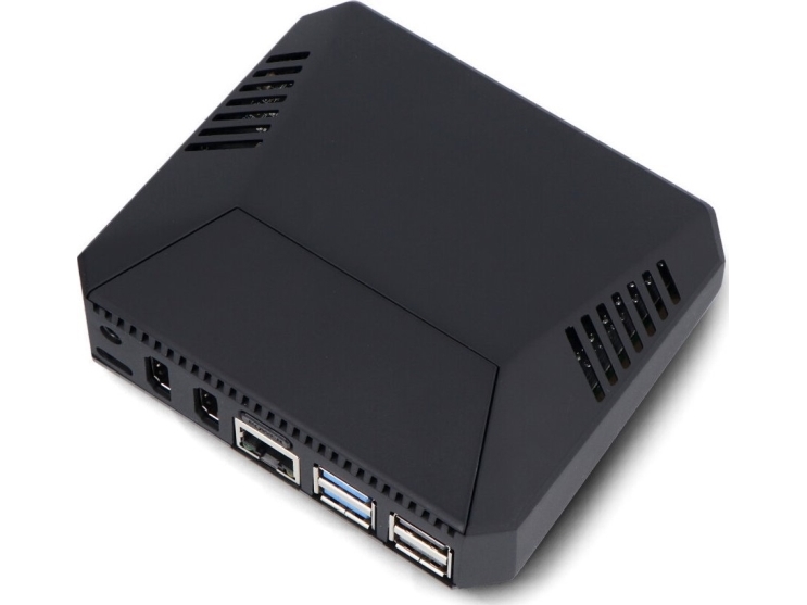 Argon40 chassi Argon ONE V3 M.2 NVMe för Raspberry Pi 5 - med fläkt och kylfläns - aluminium - svart