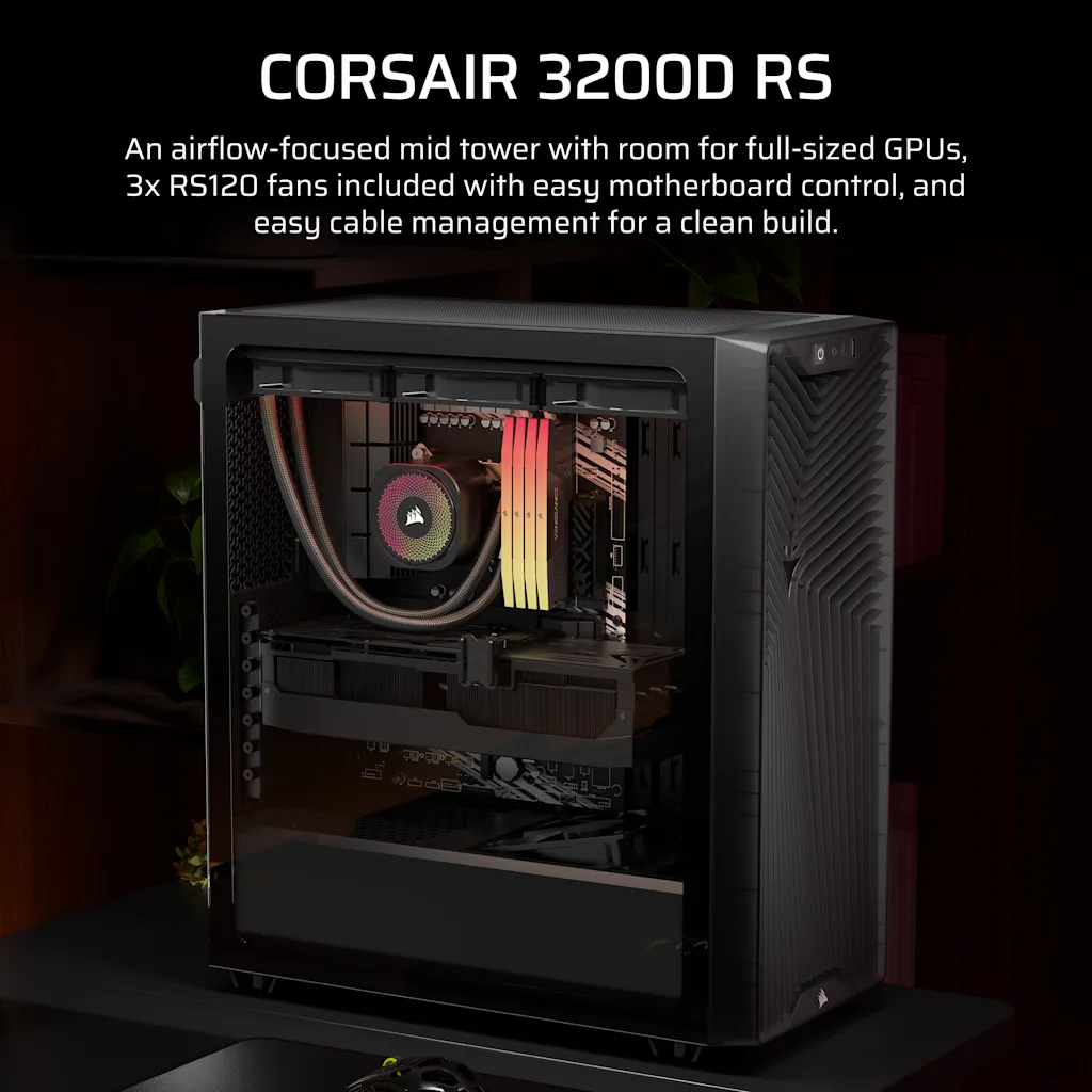 Corsair 3200D RS Smoke Svart, bild 3
