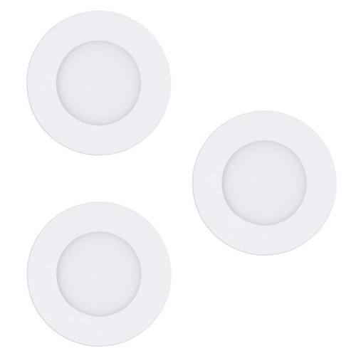 EGLO 3x Fueva-Z Smart Infällda Spotlights Ø8.5 – Justerbart Vitt Ljus – Zigbee/Bluetooth