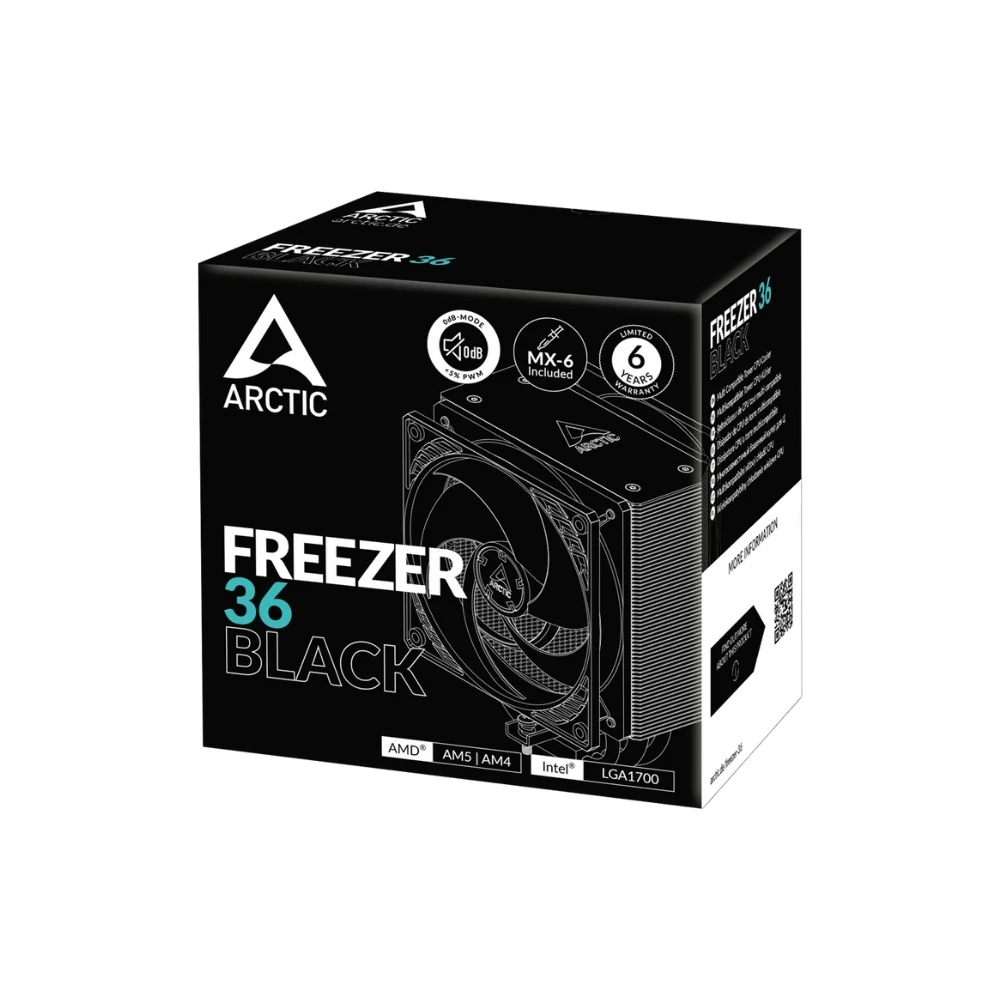 Arctic Freezer 36 Black CPU-luftkylare