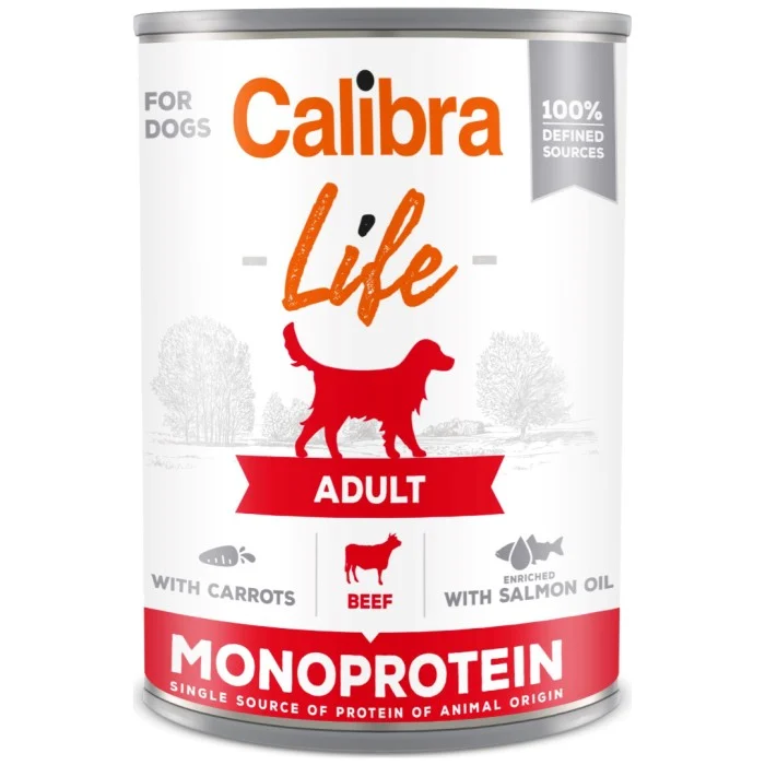 Calibra Dog Life can Adult Beef with carrots 400 g