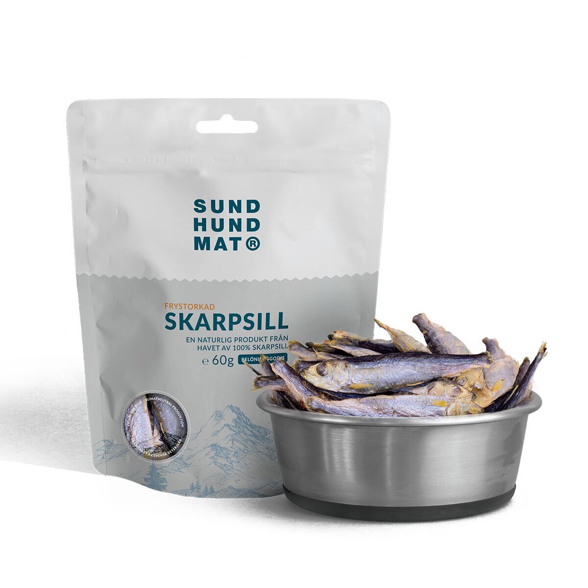Sund Hundmat Frystorkad Skarpsill 60g