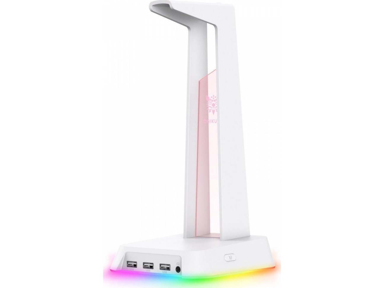Onikuma hörlursstativ med RGB-bakgrundsbelysning Onikuma ST2 vit