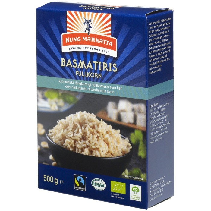 Kung Markatta Basmatiris Fullkorn 500 g