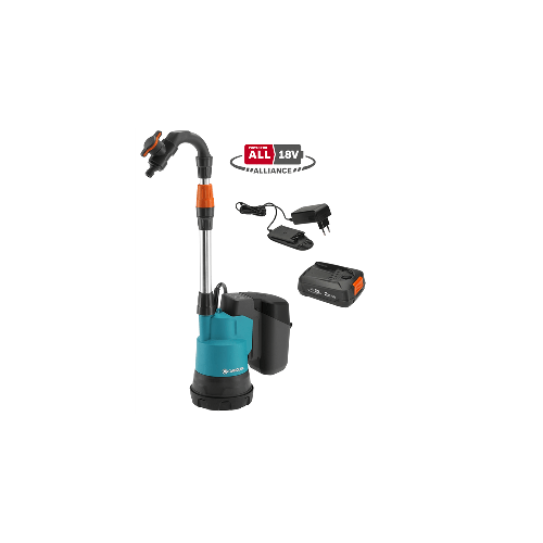 Gardena Pump för regnvattentunna 2000/2 18V P4A Set (2,5Ah batteri + standardladdare