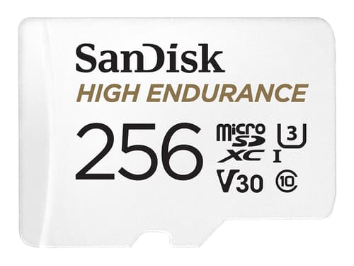 SanDisk MicroSDXC Endurance med SD adapter 256 GB minneskort, bild 5