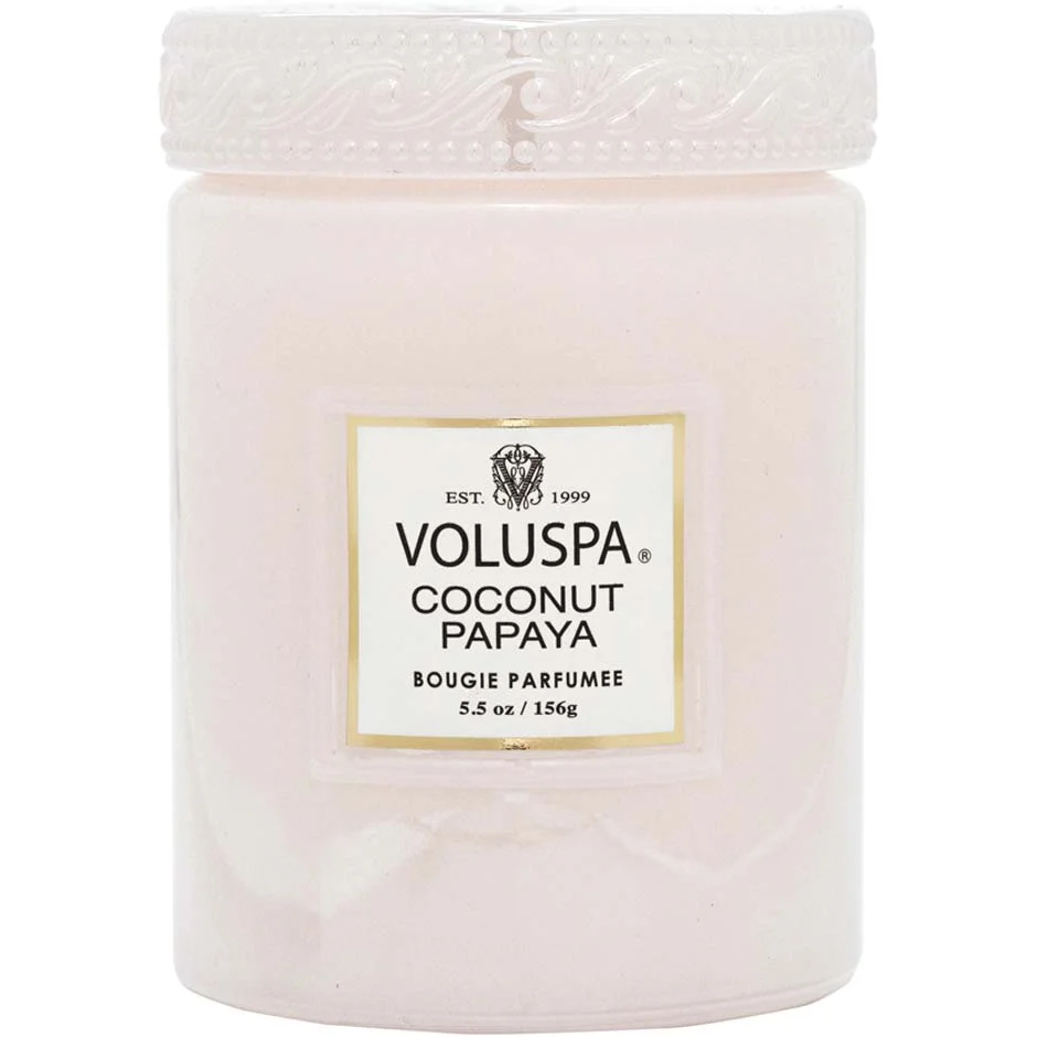 Voluspa Coconut Papaya Mini Glass Jar