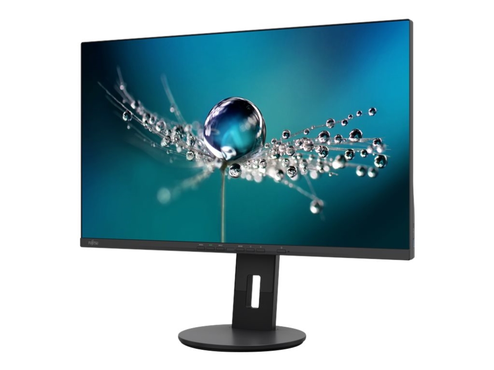 Fujitsu B2711 TS QHD - LED-skärm - 27 - 2560 x 1440 QHD - IPS - 350 cd/m² - 1000:1 - 5 ms - HDMI, DVI, DisplayPort - högtalare - svart satäng