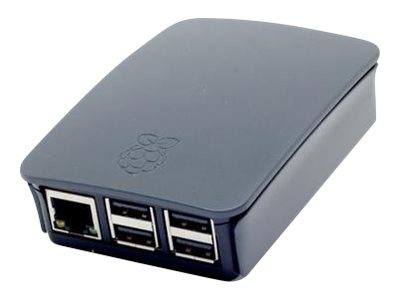 Raspberry Pi 4 officiellt skal, svart/grå