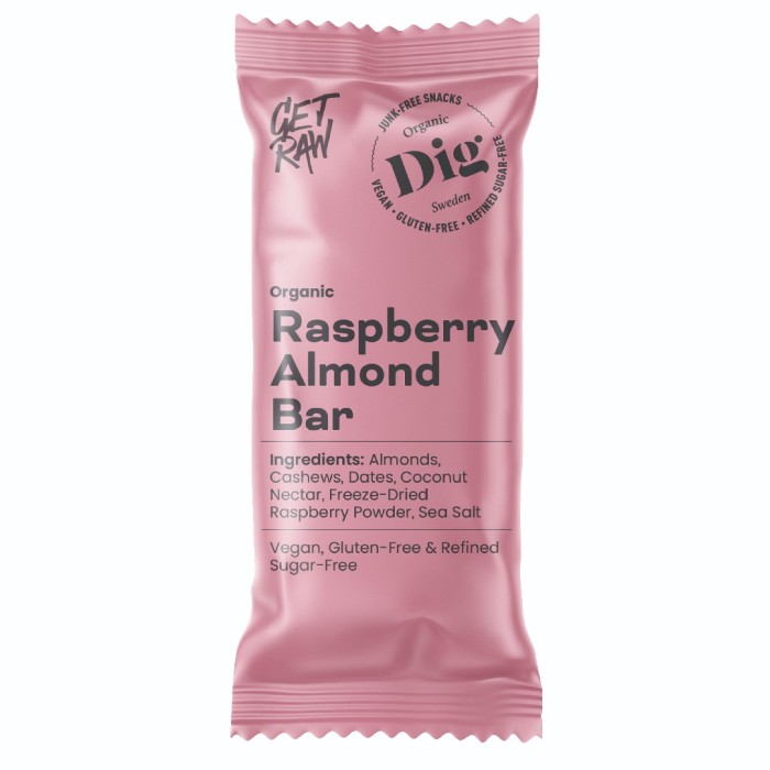 Dig GET RAW Organic Raspberry Almond Bar 42 g