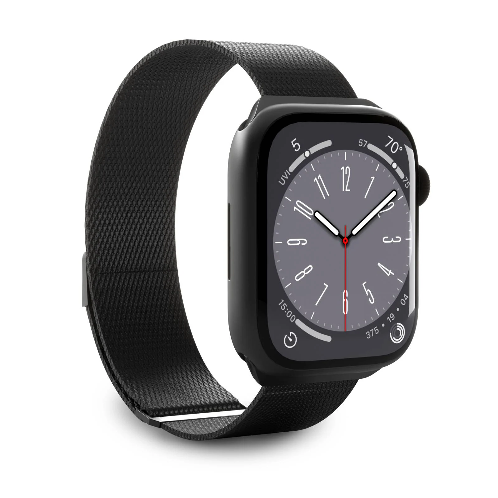 Puro Apple Watch 42-49mm Milanese armband (svart)